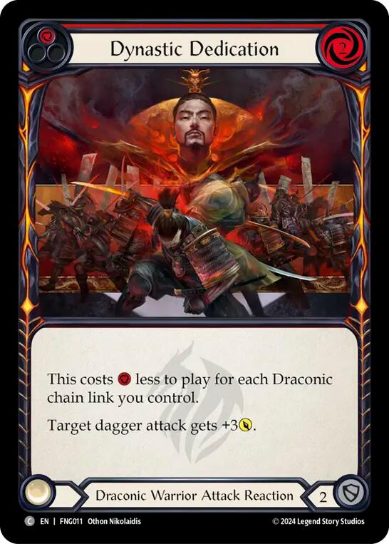 Dynastic Dedication (Red) [FNG011] (The Hunted Fang Blitz Deck) | I Want That Stuff Brandon