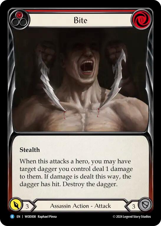 Bite (Red) [WOD008] (The Hunted Arakni, Web of Deceit Blitz Deck) | I Want That Stuff Brandon