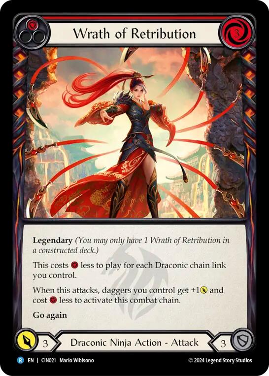 Wrath of Retribution (Red) [CIN021] (The Hunted Cindra Blitz Deck) | I Want That Stuff Brandon