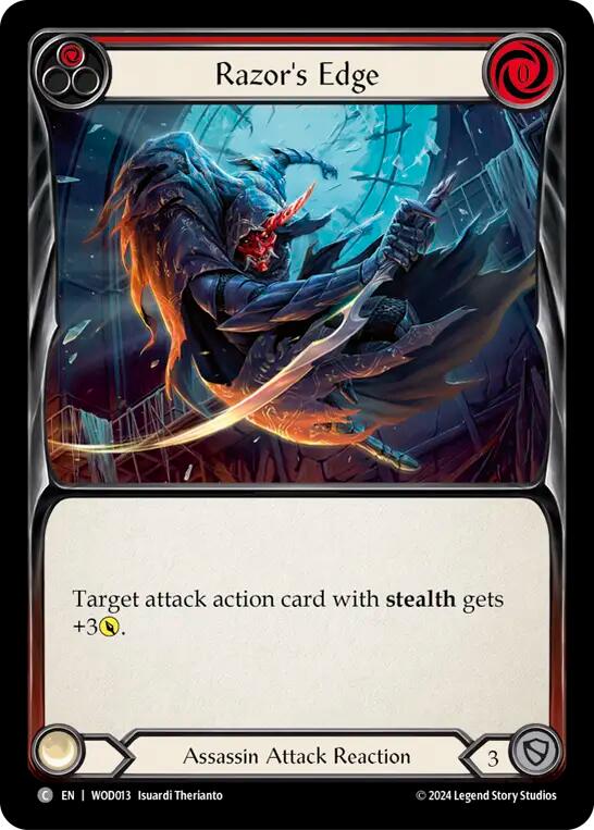 Razor's Edge (Red) [WOD013] (The Hunted Arakni, Web of Deceit Blitz Deck) | I Want That Stuff Brandon