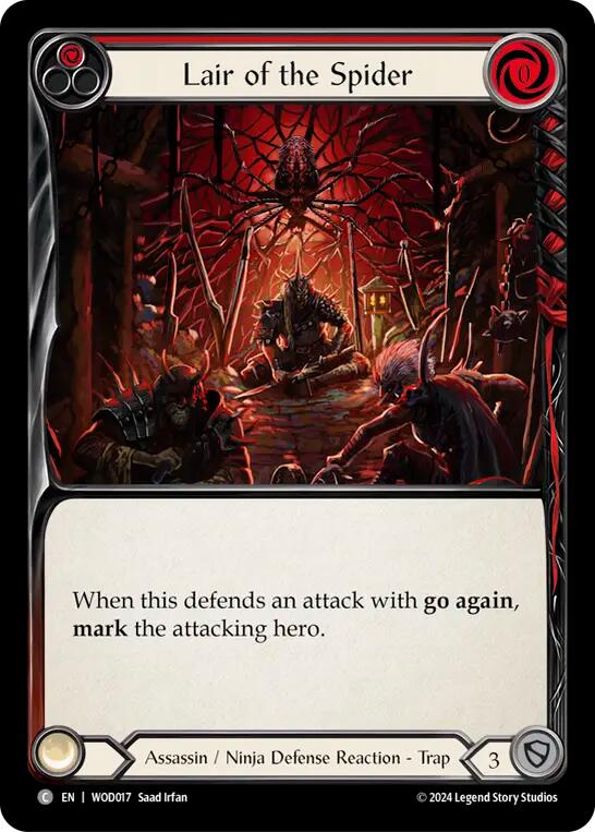 Lair of the Spider (Red) [WOD017] (The Hunted Arakni, Web of Deceit Blitz Deck) | I Want That Stuff Brandon