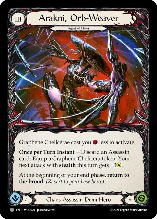 Arakni, Orb-Weaver [WOD029//WOD030] (The Hunted Arakni, Web of Deceit Blitz Deck) | I Want That Stuff Brandon