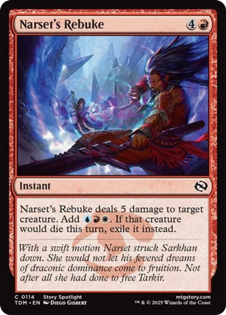 Narset's Rebuke [Tarkir: Dragonstorm] | I Want That Stuff Brandon