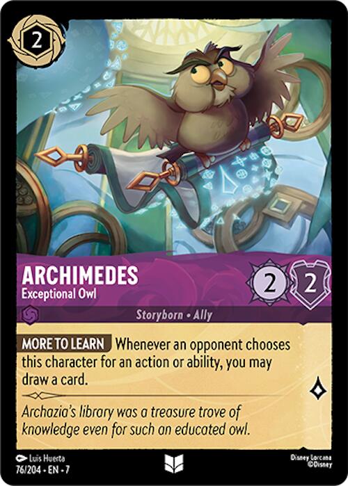 Archimedes - Exceptional Owl (76/204) [Archazia's Island] | I Want That Stuff Brandon