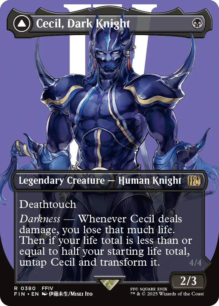 Cecil, Dark Knight // Cecil, Redeemed Paladin (Borderless) [FINAL FANTASY] | I Want That Stuff Brandon