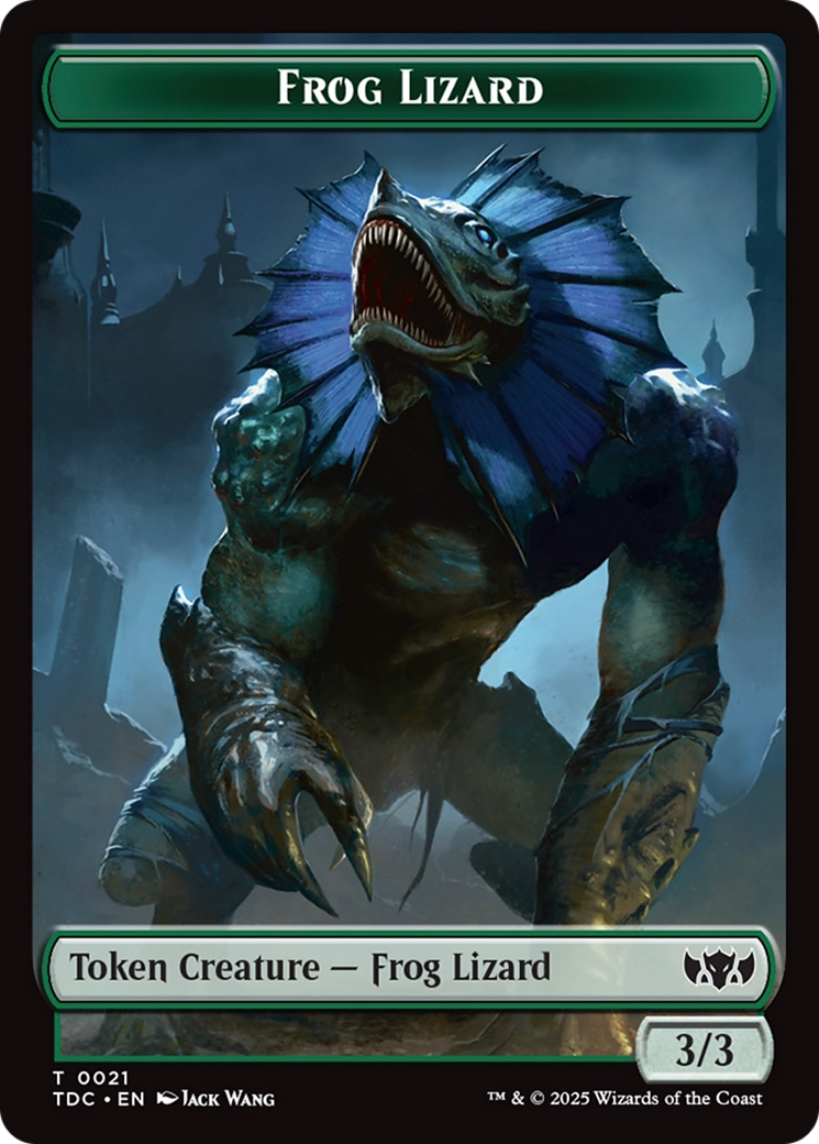 Frog Lizard // Dragon (0014) Double-Sided Token [Tarkir: Dragonstorm Commander Tokens] | I Want That Stuff Brandon
