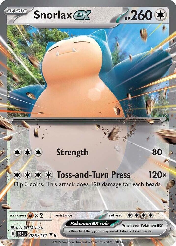 Snorlax ex (076/131) [Scarlet & Violet: Prismatic Evolutions] | I Want That Stuff Brandon