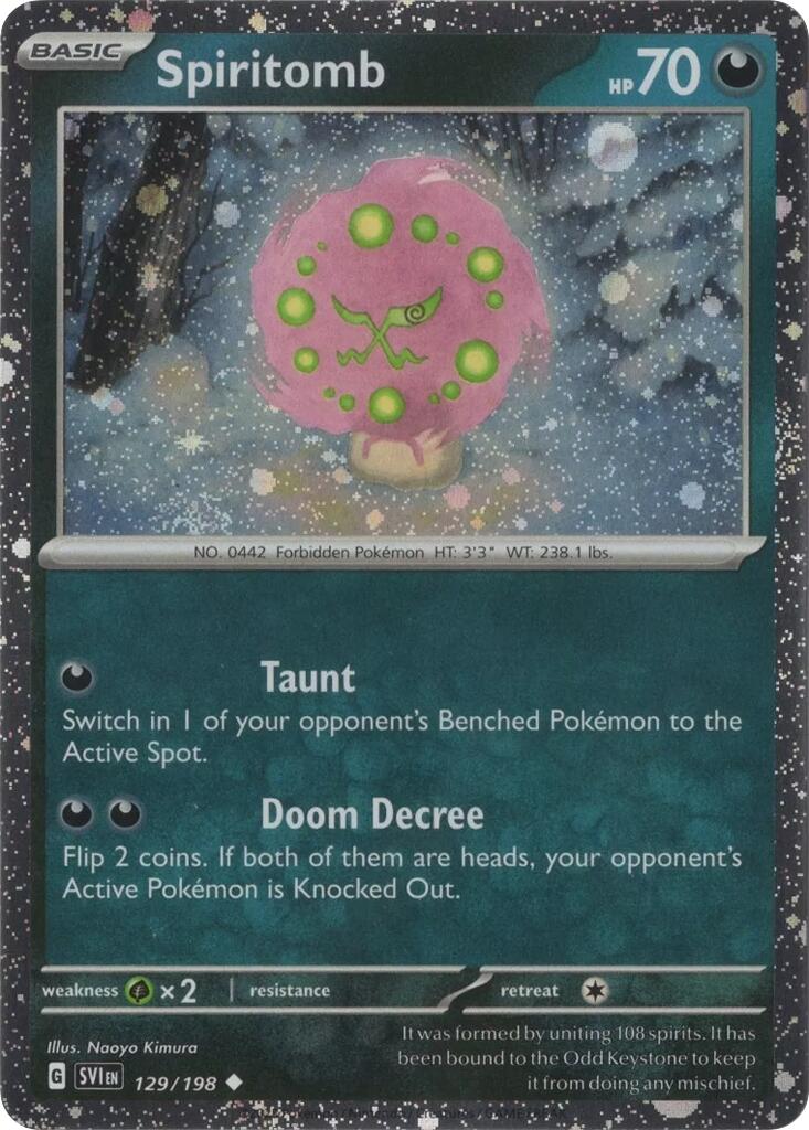 Spiritomb (129/198) (Cosmo Holo) [Scarlet & Violet: Black Star Promos] | I Want That Stuff Brandon