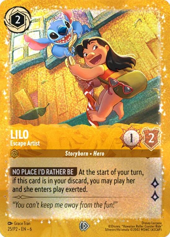 Lilo - Escape Artist (25) [Promo Cards] | I Want That Stuff Brandon