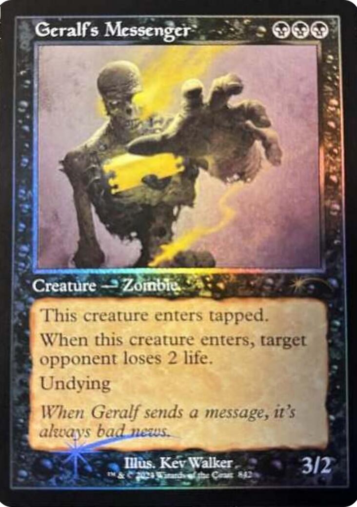 Geralf's Messenger (842) (Retro Frame) [Secret Lair Drop Series] | I Want That Stuff Brandon