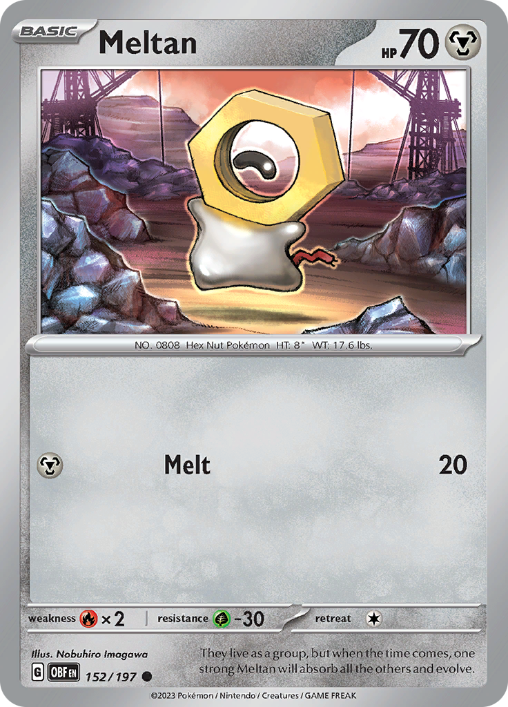 Meltan (152/197) [Scarlet & Violet: Obsidian Flames] | I Want That Stuff Brandon