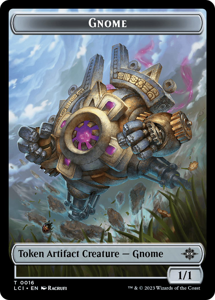 Gnome // Gnome Soldier Double-Sided Token [The Lost Caverns of Ixalan Tokens] | I Want That Stuff Brandon