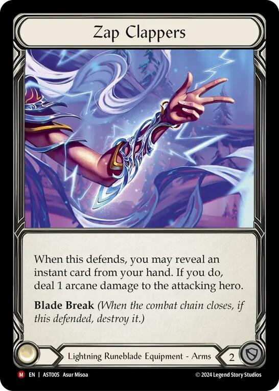 Zap Clappers [AST005] (Armory Deck: Aurora)  Rainbow Foil | I Want That Stuff Brandon