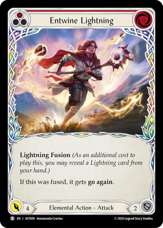 Entwine Lightning (Red) [AST009] (Armory Deck: Aurora) | I Want That Stuff Brandon