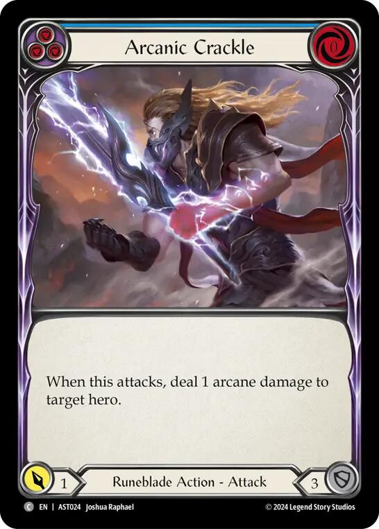 Arcanic Crackle (Blue) [AST024] (Armory Deck: Aurora) | I Want That Stuff Brandon