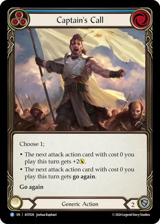 Captain's Call (Blue) [AST026] (Armory Deck: Aurora) | I Want That Stuff Brandon