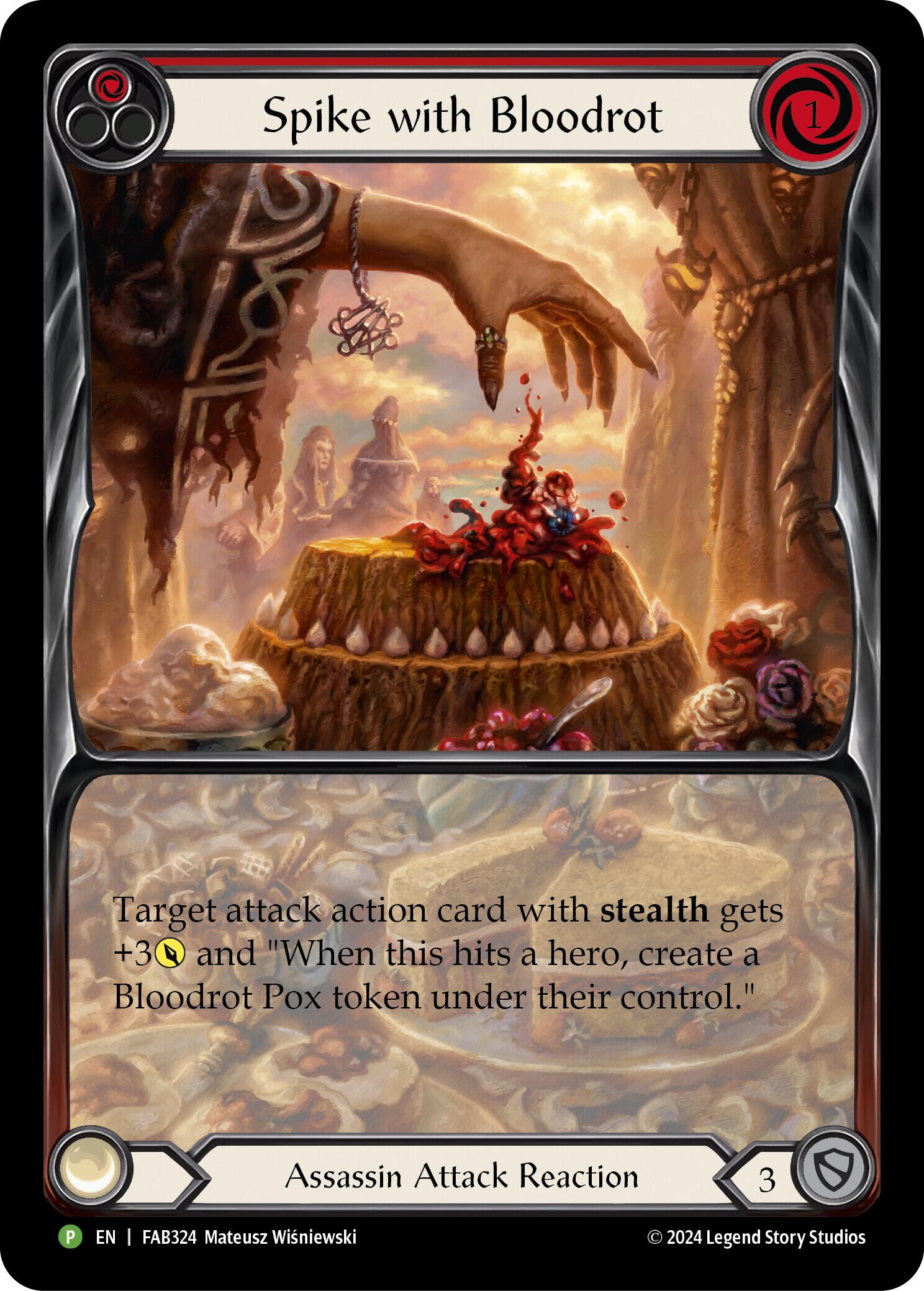 Spike with Bloodrot [FAB324] (Promo)  Rainbow Foil | I Want That Stuff Brandon