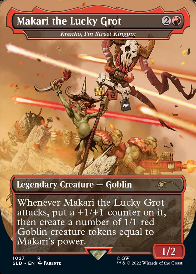 Makari the Lucky Grot - Krenko, Tin Street Kingpin (Borderless) [Secret Lair Drop Series] | I Want That Stuff Brandon