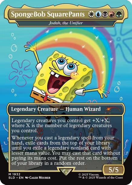 SpongeBob SquarePants - Jodah, the Unifier [Secret Lair Drop Series] | I Want That Stuff Brandon