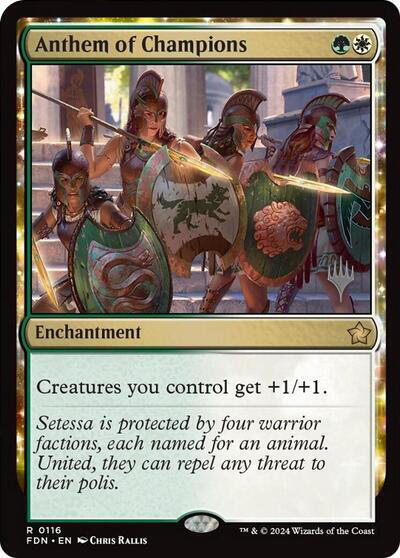 Anthem of Champions (Promo Pack) [Foundations Promos] | I Want That Stuff Brandon