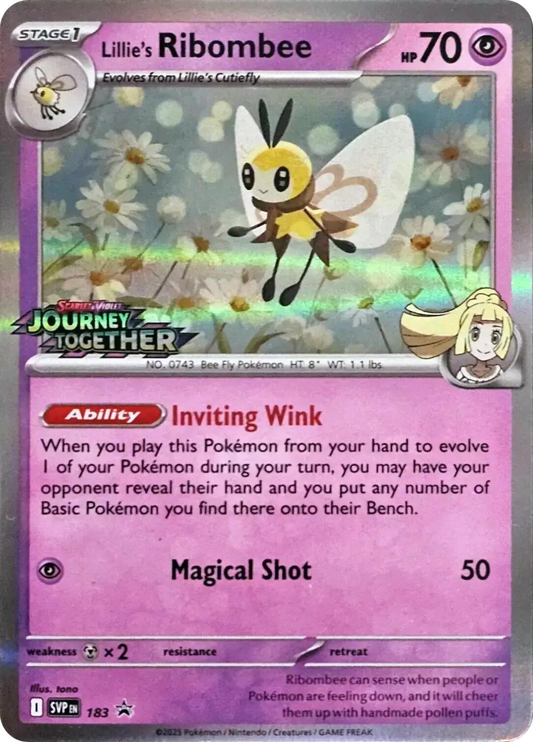 Lillie's Ribombee (183) [Scarlet & Violet: Black Star Promos] | I Want That Stuff Brandon
