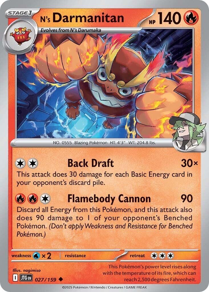 N's Darmanitan (027/159) [Scarlet & Violet: Journey Together] | I Want That Stuff Brandon