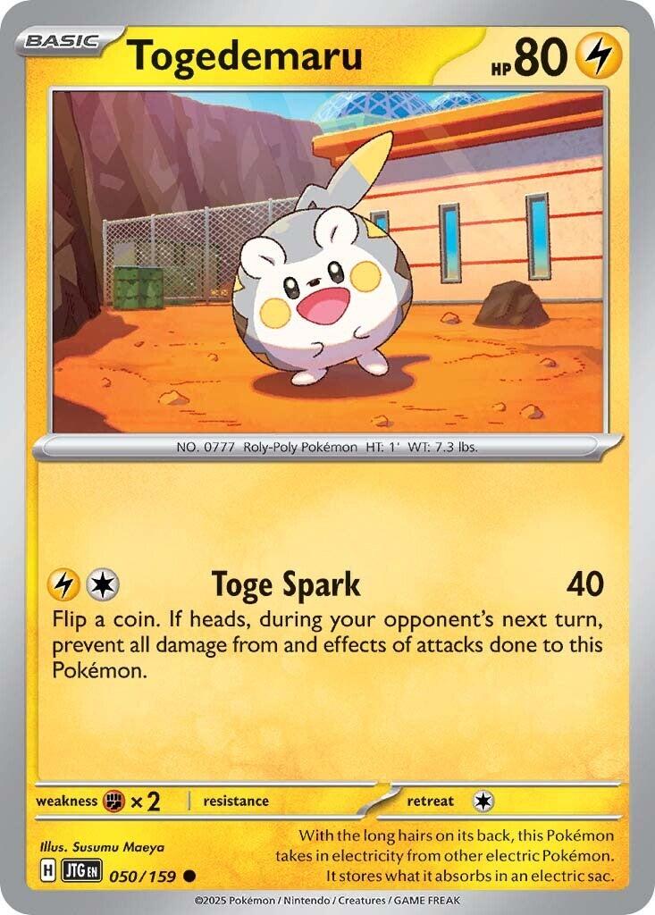 Togedemaru (050/159) [Scarlet & Violet: Journey Together] | I Want That Stuff Brandon