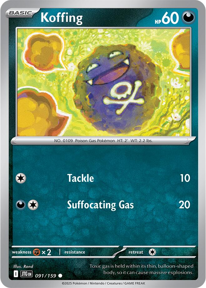 Koffing (091/159) [Scarlet & Violet: Journey Together] | I Want That Stuff Brandon