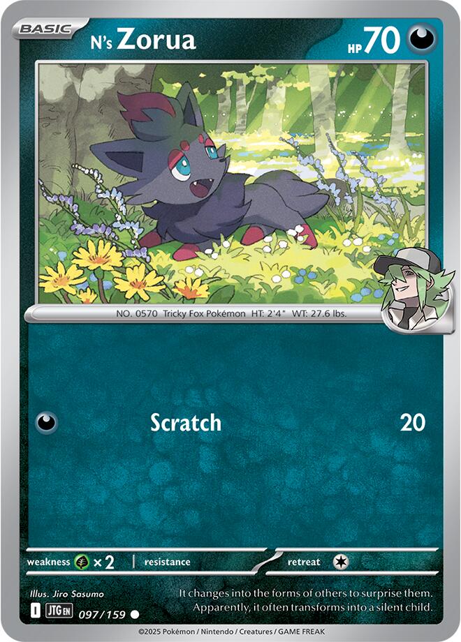 N's Zorua (097/159) [Scarlet & Violet: Journey Together] | I Want That Stuff Brandon