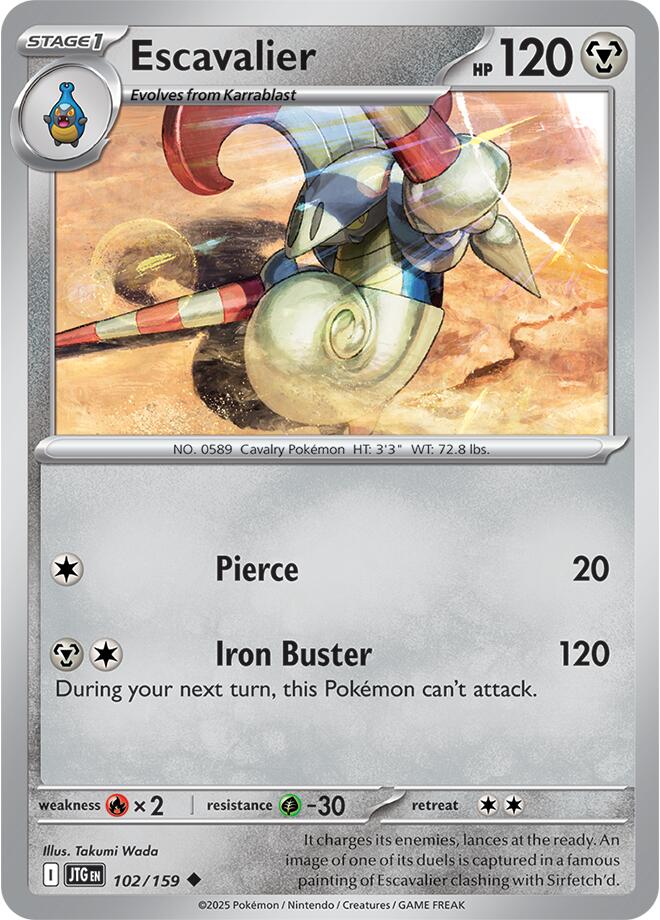 Escavalier (102/159) [Scarlet & Violet: Journey Together] | I Want That Stuff Brandon
