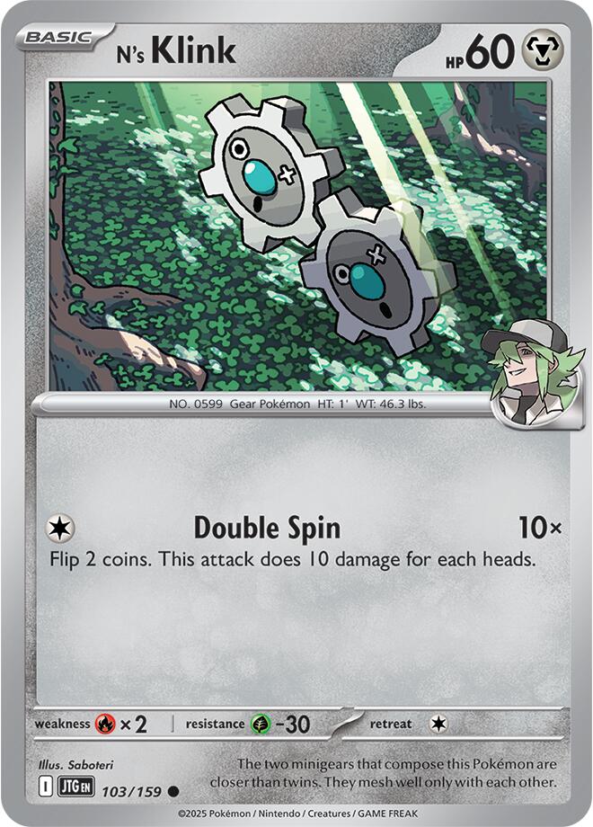 N's Klink (103/159) [Scarlet & Violet: Journey Together] | I Want That Stuff Brandon