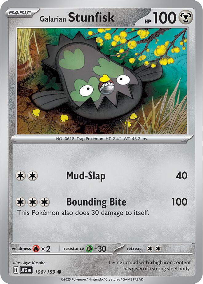 Galarian Stunfisk (106/159) [Scarlet & Violet: Journey Together] | I Want That Stuff Brandon