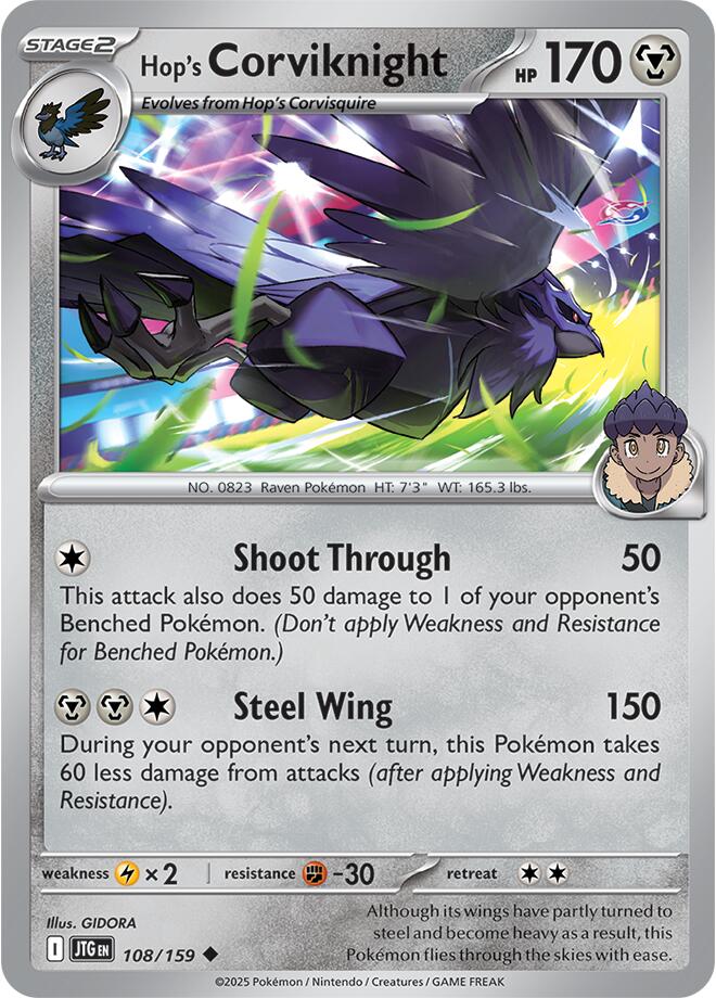 Hop's Corviknight (108/159) [Scarlet & Violet: Journey Together] | I Want That Stuff Brandon
