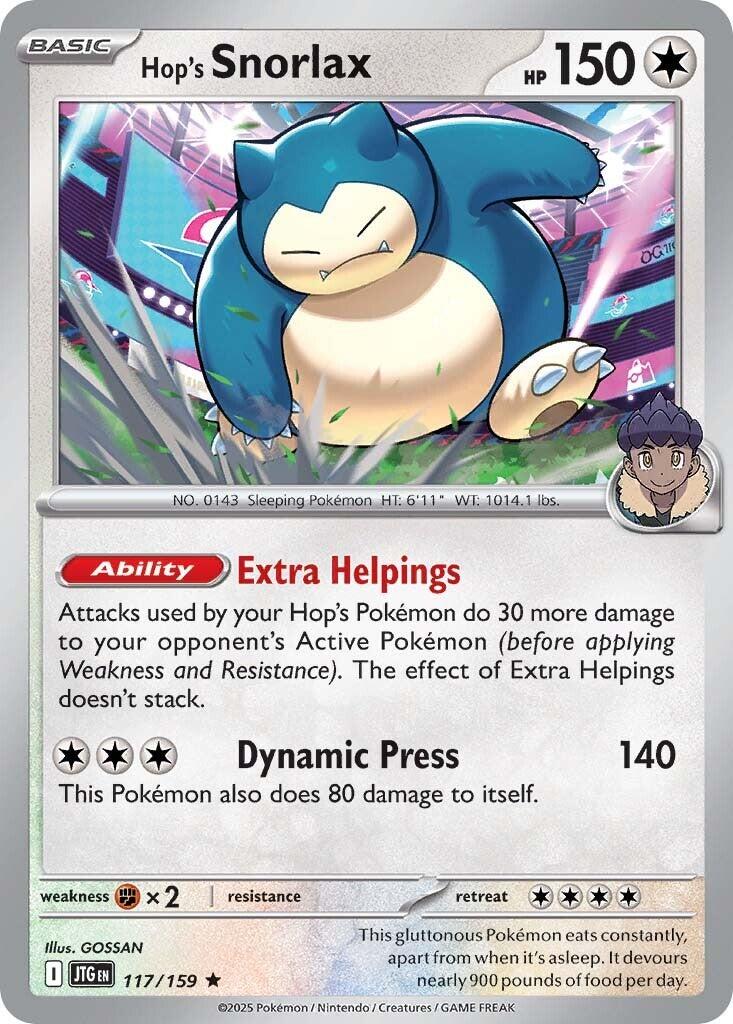 Hop's Snorlax (117/159) [Scarlet & Violet: Journey Together] | I Want That Stuff Brandon