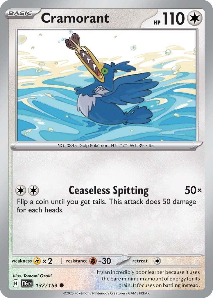 Cramorant (137/159) [Scarlet & Violet: Journey Together] | I Want That Stuff Brandon