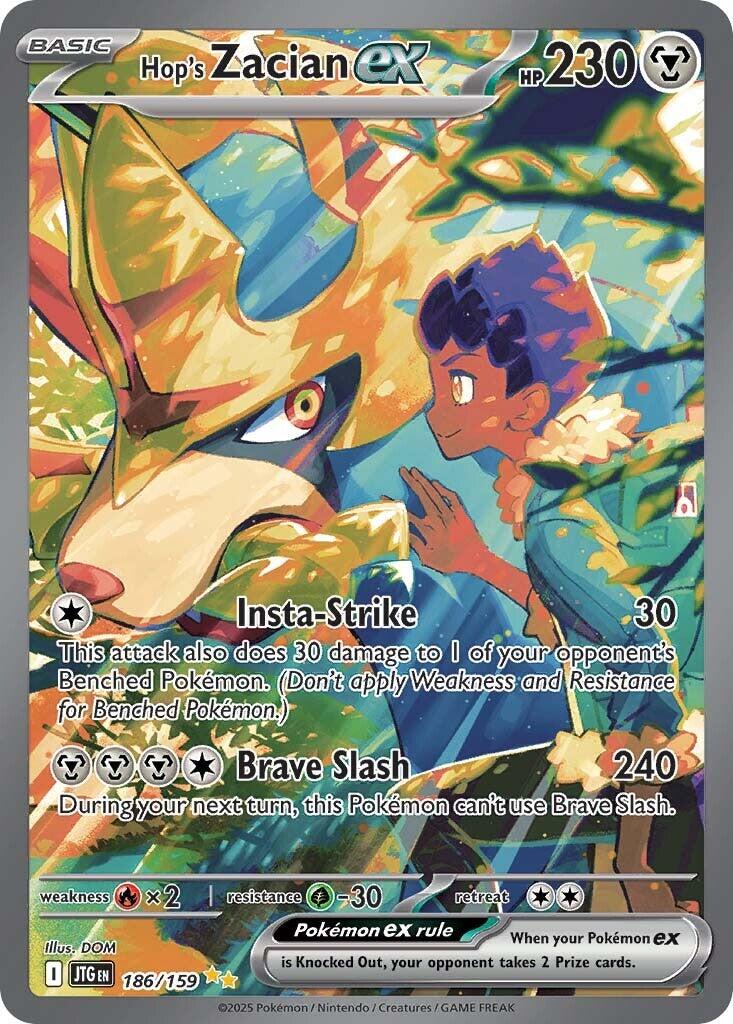 Hop's Zacian ex (186/159) [Scarlet & Violet: Journey Together] | I Want That Stuff Brandon