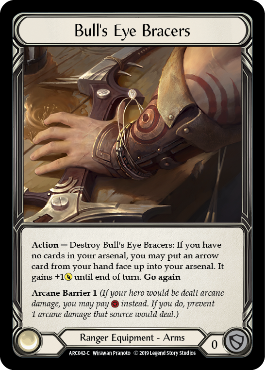 Bull's Eye Bracers [ARC042-C] (Arcane Rising)  1st Edition Cold Foil | I Want That Stuff Brandon