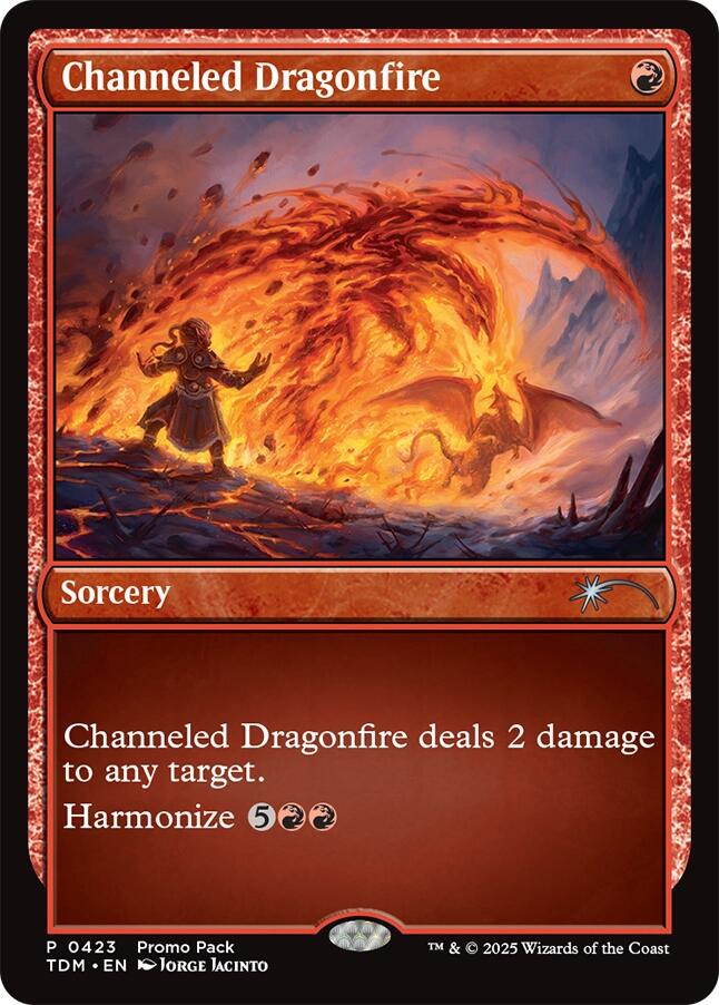 Channeled Dragonfire [Tarkir: Dragonstorm Promos] | I Want That Stuff Brandon
