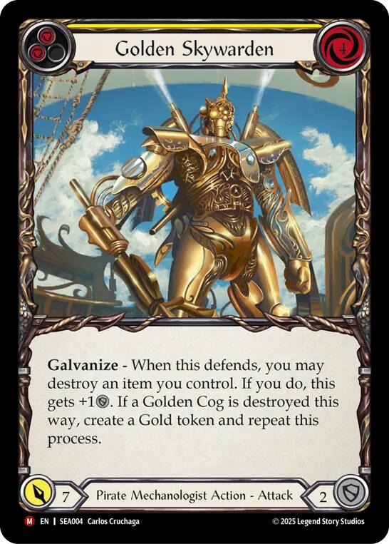 Golden Skywarden [SEA004] (High Seas)  Rainbow Foil | I Want That Stuff Brandon