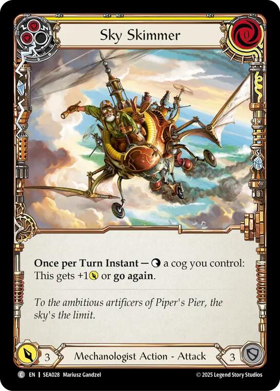 Sky Skimmer (Yellow) [SEA028] (High Seas)  Rainbow Foil | I Want That Stuff Brandon