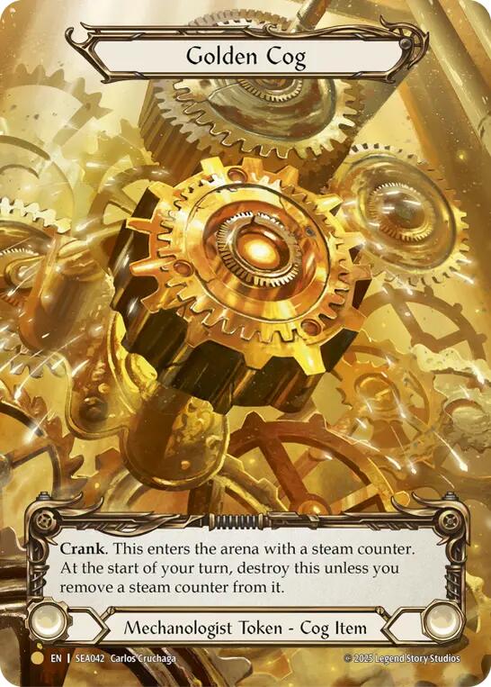 Golden Cog (Marvel) [SEA042] (High Seas)  Rainbow Foil | I Want That Stuff Brandon