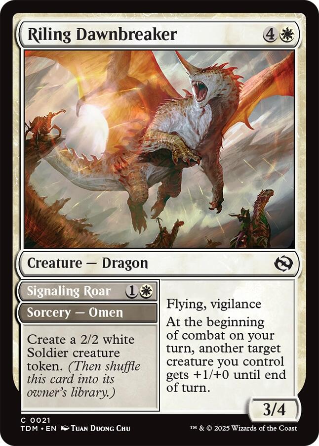 Riling Dawnbreaker [Tarkir: Dragonstorm] | I Want That Stuff Brandon