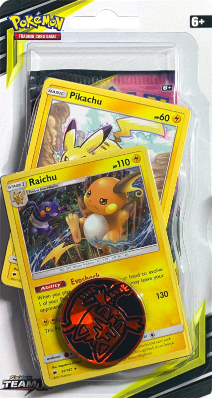 Sun & Moon: Team Up - Team Up Premium Checklane Blister (Raichu) | I Want That Stuff Brandon
