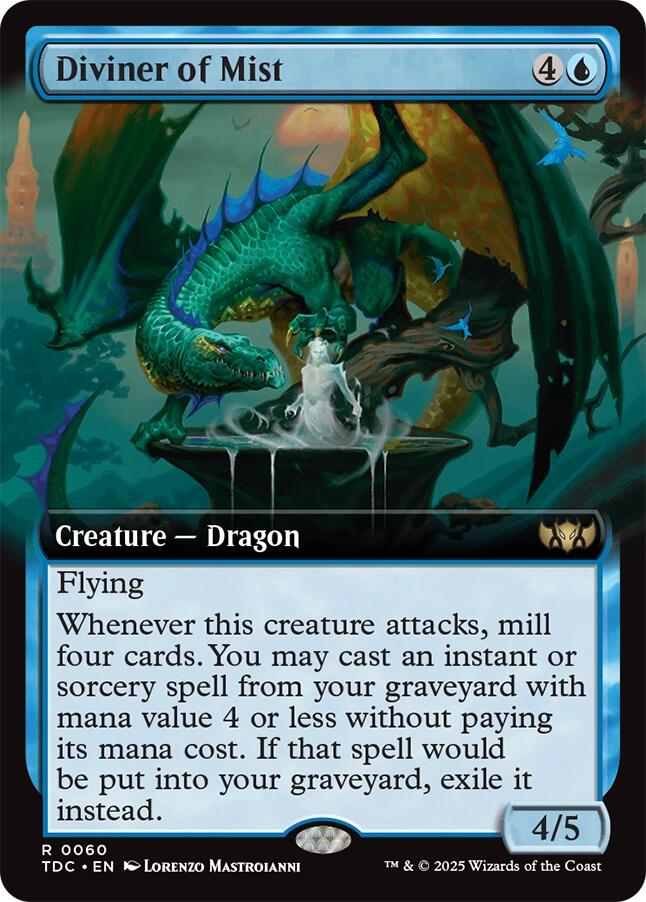 Diviner of Mist (Extended Art) [Tarkir: Dragonstorm Commander] | I Want That Stuff Brandon