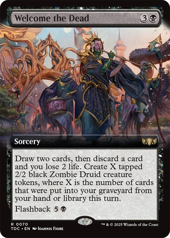 Welcome the Dead (Extended Art) [Tarkir: Dragonstorm Commander] | I Want That Stuff Brandon