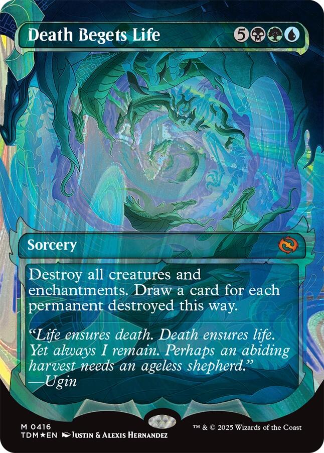 Death Begets Life (Showcase) (Halo Foil) [Tarkir: Dragonstorm] | I Want That Stuff Brandon