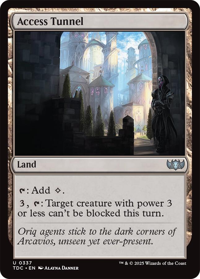 Access Tunnel [Tarkir: Dragonstorm Commander] | I Want That Stuff Brandon