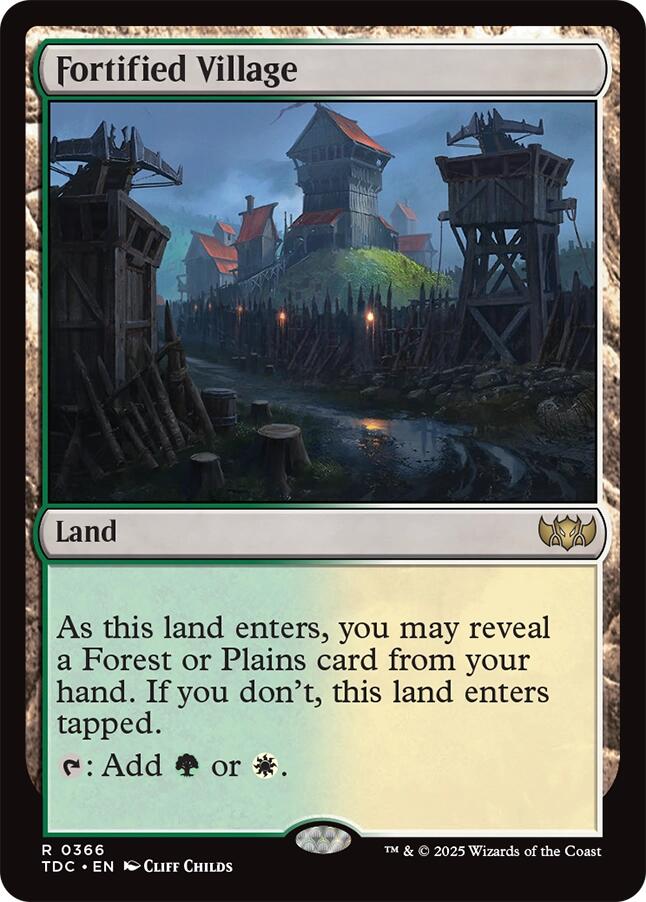 Fortified Village [Tarkir: Dragonstorm Commander] | I Want That Stuff Brandon