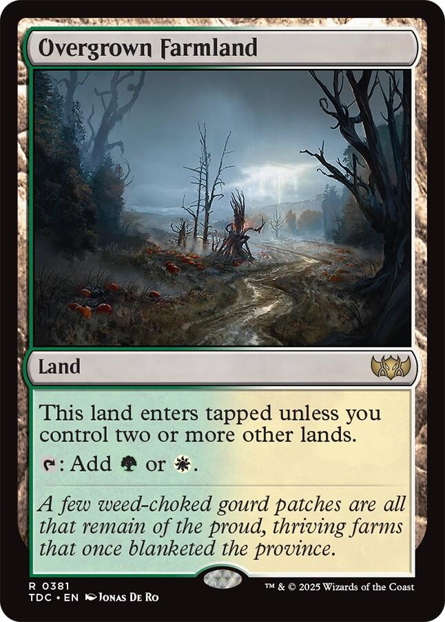 Overgrown Farmland [Tarkir: Dragonstorm Commander] | I Want That Stuff Brandon