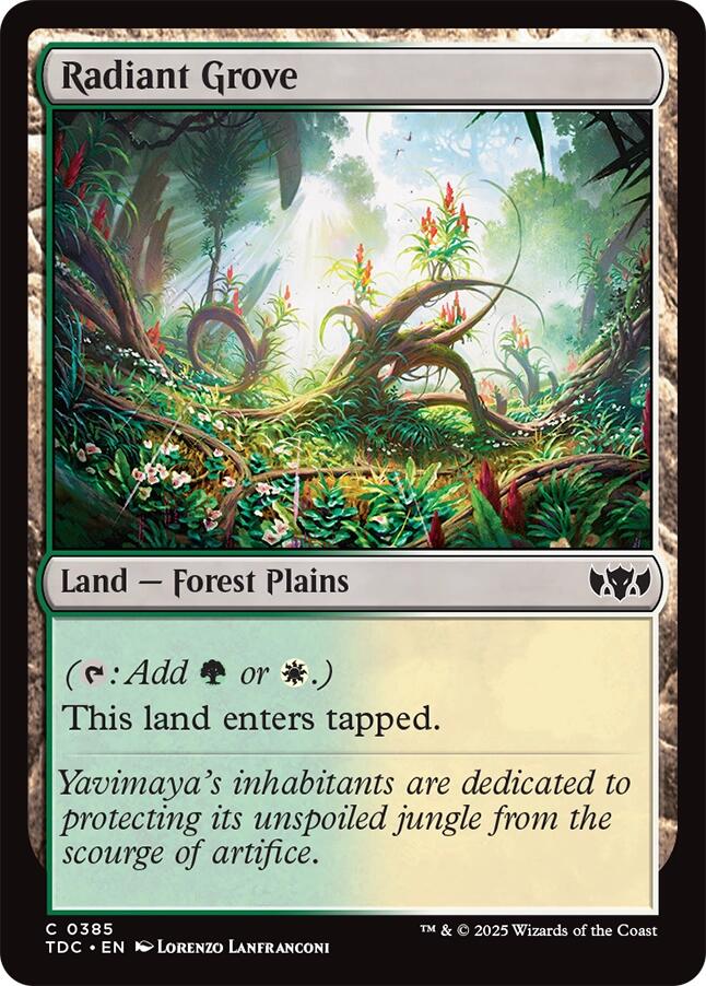 Radiant Grove [Tarkir: Dragonstorm Commander] | I Want That Stuff Brandon